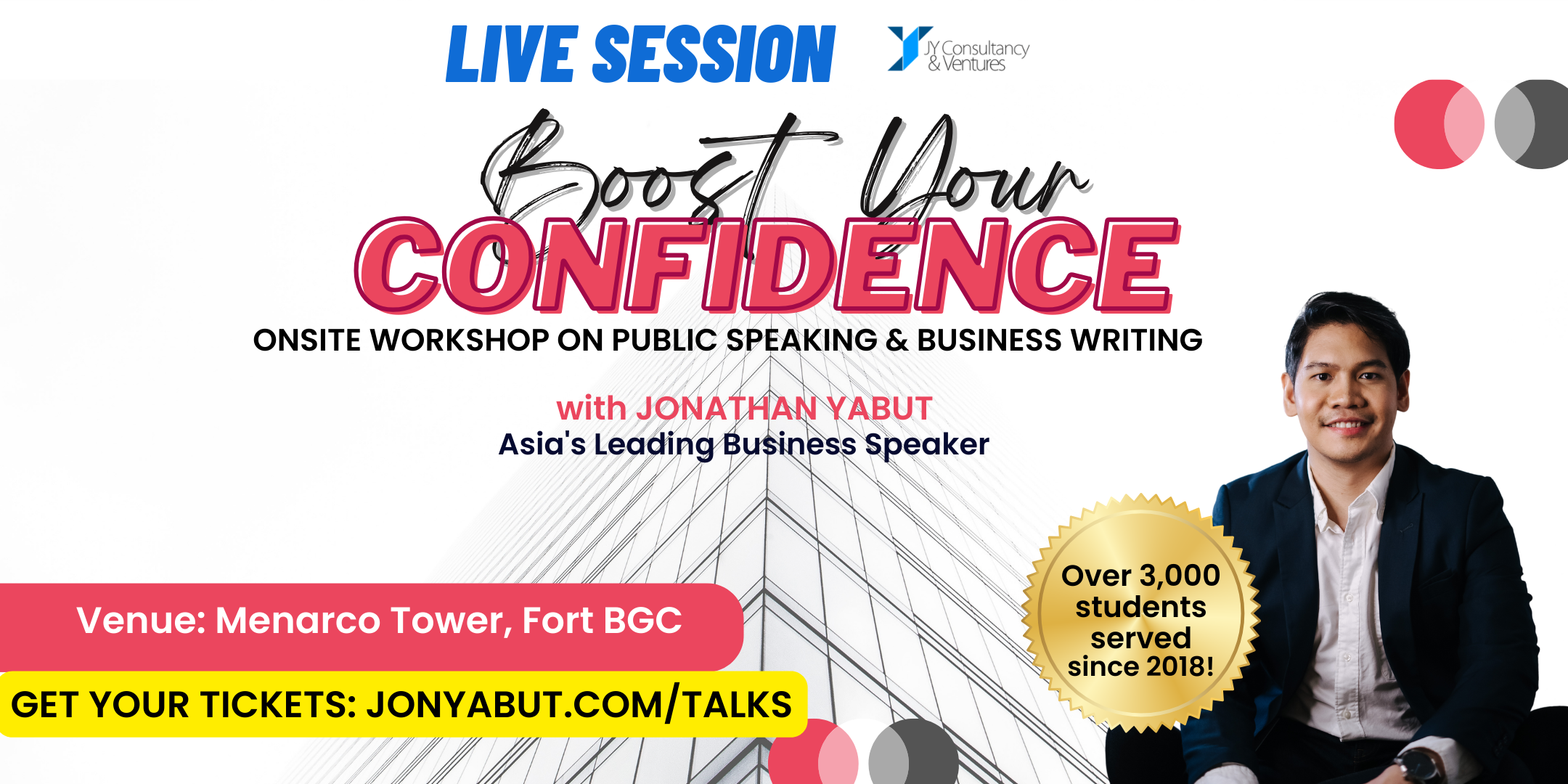Jonathan Yabut motivational speaker asia philippines workshop career public speaking leadership social media